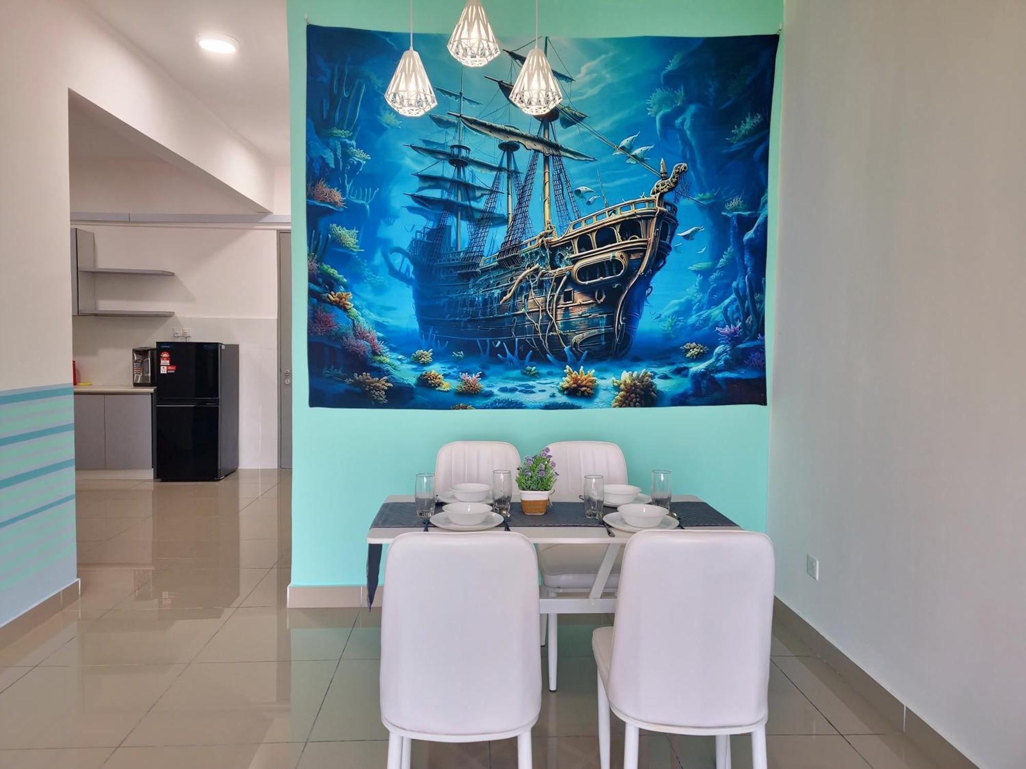 5-6 Pax Luxury - Ocean Theme Pangsapuri Seremban